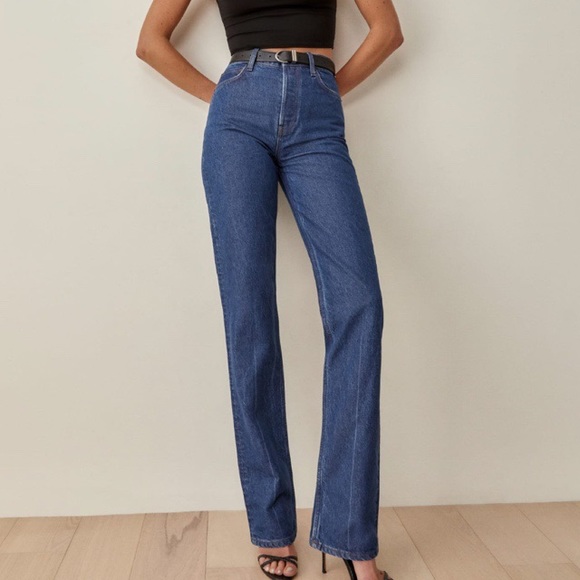 Reformation Denim - Reformation High Rise Blue Jeans